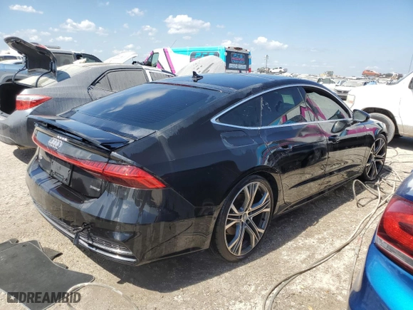 2019 Audi A7 Prestige with VIN WAUV2BF23KN046042, listed as a Copart auction lot 75095284 with 47,191 mi miles and Non Repairable. Bid and sale history available at carsss.com. Image 3.