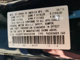 2015 Acura TLX V6 Advance with VIN 19UUB3F76FA009789, listed as a Copart auction lot 47651305 with 218,495 mi miles and Salvage Title. Bid and sale history available at carsss.com. Image 12.