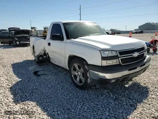 2006 Chevrolet Silverado 1500 Work Truck with VIN 3GCEC14X16G166929, listed as a Copart auction lot 47833845 with 253,683 mi miles and Salvage Title. Bid and sale history available at carsss.com. Image 10.