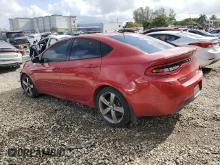 2014 Dodge Dart GT with VIN 1C3CDFEB2ED705529, listed as a Copart auction lot 50690745 with 100,868 mi miles and Salvage Title. Bid and sale history available at carsss.com. Image 2.