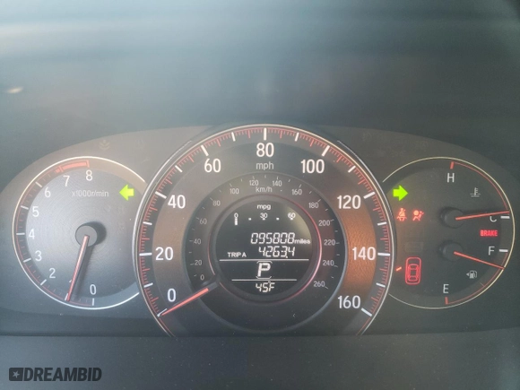 2017 Honda Accord Coupe EX-L V6 with VIN 1HGCT2B87HA004184, listed as a Copart auction lot 87576815 with 95,808 mi miles and Salvage Title. Bid and sale history available at carsss.com. Image 9.