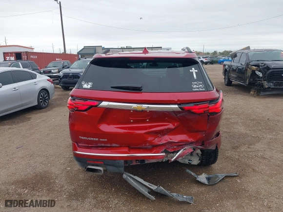 2023 Chevrolet Traverse High Country with VIN 1GNEVNKW7PJ221810, listed as a IAAI auction lot 41215676 with 26,020 mi miles. Bid and sale history available at carsss.com. Image 16.