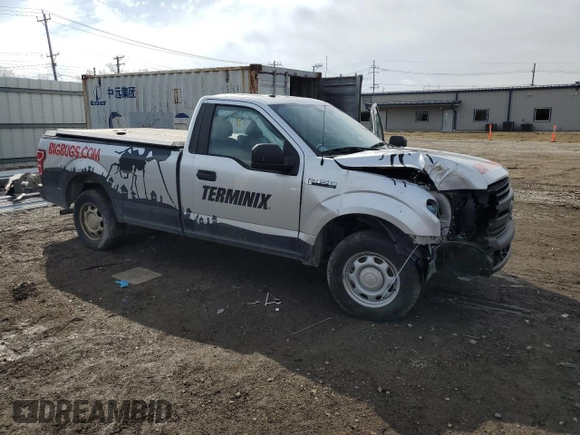 2018 Ford F-150 XL with VIN 1FTMF1CB4JKE24807, listed as a Copart auction lot 46630145 with 114,564 mi miles and Salvage Title. Bid and sale history available at carsss.com. Image 4.