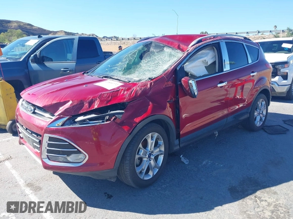 2014 Ford Escape Titanium with VIN 1FMCU0JX2EUB99237, listed as a IAAI auction lot 41850772 with 1 mi miles. Bid and sale history available at carsss.com. Image 2.