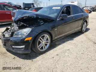 2012 Mercedes-Benz C-Class C 250 Sport with VIN WDDGF4HB9CR234251, listed as a Copart auction lot 52207845 with 0 mi miles and Salvage Title. Bid and sale history available at carsss.com. Image 1.