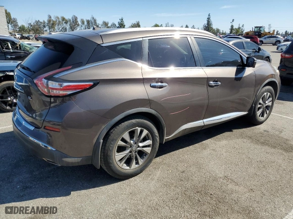 2015 Nissan Murano SV with VIN 5N1AZ2MG7FN269018, listed as a Copart auction lot 45927275 with 116,290 mi miles and Salvage Title. Bid and sale history available at carsss.com. Image 3.