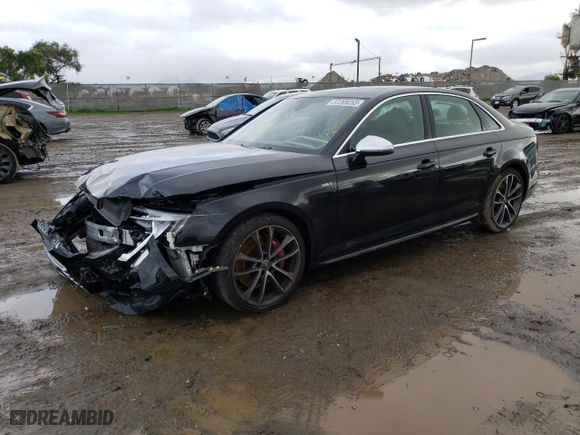 2018 Audi S4 Prestige with VIN WAUC4AF48JA022645, listed as a Copart auction lot 37269253 with 42,041 mi miles. Bid and sale history available at carsss.com. Image 1.