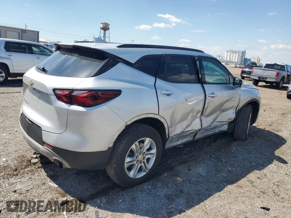 2022 Chevrolet Blazer LT with VIN 3GNKBHR40NS165707, listed as a Copart auction lot 56147245 with Not provided miles and Salvage title. Bid and sale history available at DreamBid. Image 3.