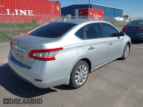 2015 Nissan Sentra SV with VIN 3N1AB7AP1FY219540, listed as a IAAI auction lot 42142798 with 119,106 mi miles and . Bid and sale history available at DreamBid. Image 4.