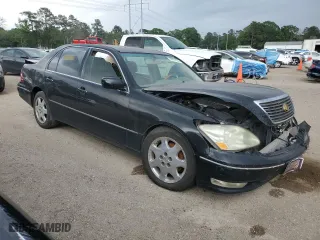2004 Lexus LS 430 with VIN JTHBN36F940170241, listed as a Copart auction lot 54101155 with 264,471 mi miles and Clean Title. Bid and sale history available at carsss.com. Image 4.