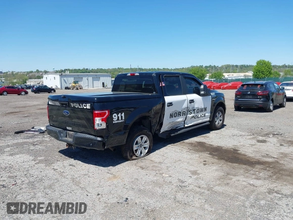 2018 Ford F-150 XL with VIN 1FTEW1E56JFC03505, listed as a IAAI auction lot 42076180 with 25,691 mi miles and . Bid and sale history available at carsss.com. Image 4.