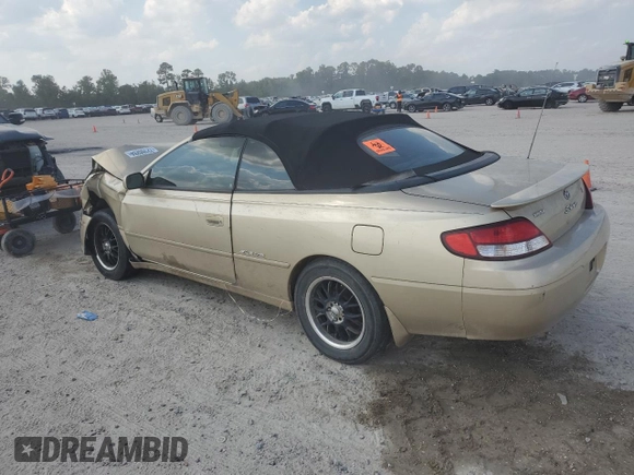 2001 Toyota Solara SE z VIN 2T1FF28P41C475759, wystawiony jako Copart lot #72155284 z przebiegiem Nie podano mil oraz Szkoda całkowita • Salvage title. Historia ofert i sprzedaży dostępna na DreamBid. Obrazek 2.
