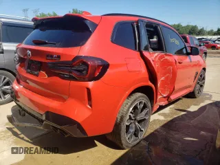 2023 BMW X3 M with VIN 5YM13EC0XP9R08389, listed as a Copart auction lot 60077684 with 27,959 mi miles and Salvage Title. Bid and sale history available at carsss.com. Image 3.