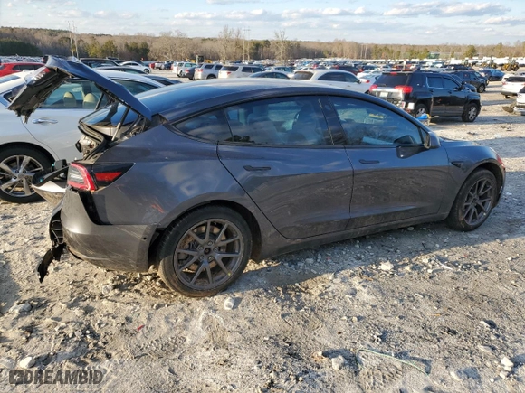 2019 Tesla Model 3 Long Range with VIN 5YJ3E1EB5KF195256, listed as a Copart auction lot 89077375 with 55,719 mi miles and Salvage Title. Bid and sale history available at carsss.com. Image 3.