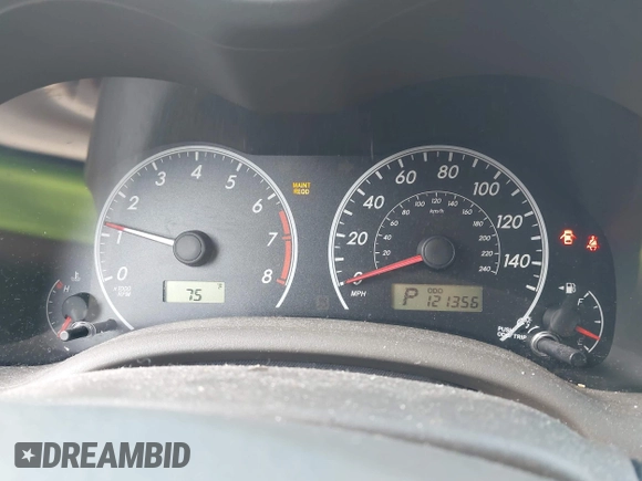 2010 Toyota Corolla with VIN 2T1BU4EE1AC312151, listed as a IAAI auction lot 42761709 with 121,356 mi miles and . Bid and sale history available at DreamBid. Image 7.