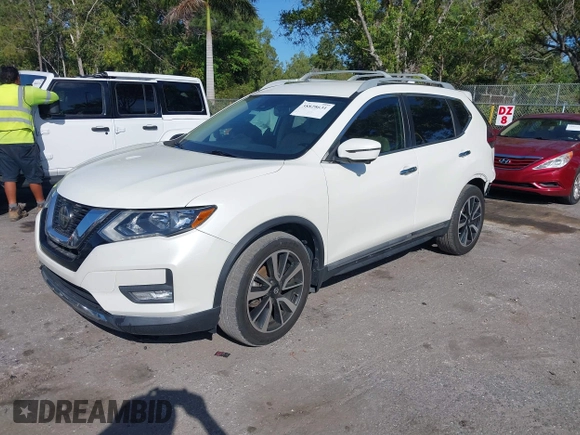 2019 Nissan Rogue SL with VIN 5N1AT2MT6KC814694, listed as a IAAI auction lot 38828631 with 46,019 mi miles and . Bid and sale history available at DreamBid. Image 18.