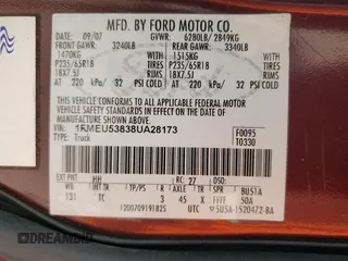 2008 Ford Explorer Sport Trac Limited z VIN 1FMEU53838UA28173, wystawiony jako Copart lot #62428445 z przebiegiem 141 533 mil mil oraz Czysty tytuł • Clean title. Historia ofert i sprzedaży dostępna na DreamBid. Obrazek 12.