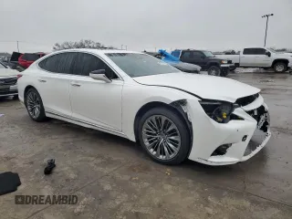2022 Lexus LS with VIN JTHD51FF7N5015883, listed as a Copart auction lot 45516195 with 20,683 mi miles and Salvage Title. Bid and sale history available at carsss.com. Image 4.