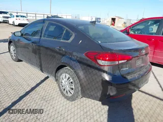 2018 Kia Forte LX with VIN 3KPFL4A72JE207860, listed as a IAAI auction lot 41683785 with 122,475 mi miles. Bid and sale history available at carsss.com. Image 3.