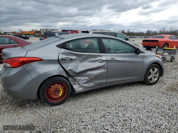 2012 Hyundai Elantra GLS with VIN KMHDH4AE3CU284809, listed as a Copart auction lot 52688265 with 98,504 mi miles and Salvage Title. Bid and sale history available at carsss.com. Image 3.