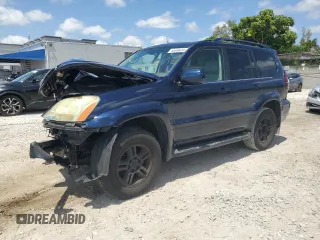 2006 Lexus GX 470 z VIN JTJBT20X760106041, wystawiony jako Copart lot #55896065 z przebiegiem 243 693 mil mil oraz Szkody całkowita. Historia ofert i sprzedaży dostępna na DreamBid. Obrazek 1.
