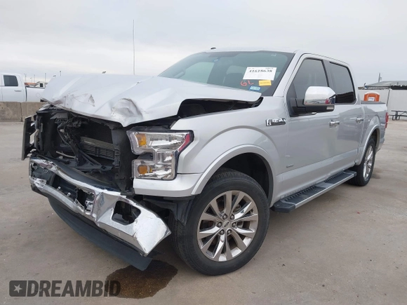 2017 Ford F-150 XL with VIN 1FTEW1CG2HKE13380, listed as a IAAI auction lot 41618638 with 41,225 mi miles. Bid and sale history available at carsss.com. Image 19.