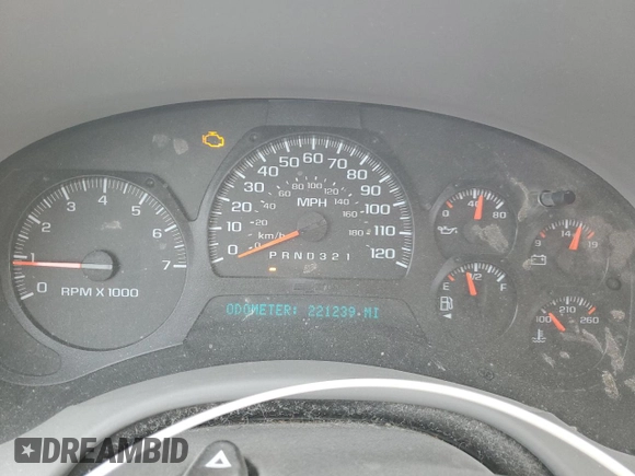 2007 Chevrolet TrailBlazer LS with VIN 1GNDS13SX72225563, listed as a Copart auction lot 53538825 with 221,239 mi miles and Salvage Title. Bid and sale history available at DreamBid. Image 9.