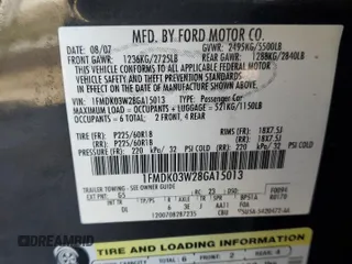 2008 Ford Taurus X Limited z VIN 1FMDK03W28GA15013, wystawiony jako Copart lot #87662635 z przebiegiem 231 919 mil mil oraz Szkoda całkowita • Salvage title. Historia ofert i sprzedaży dostępna na DreamBid. Obrazek 15.