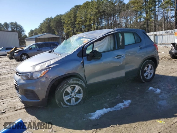 2020 Chevrolet Trax LS with VIN 3GNCJNSB2LL149563, listed as a Copart auction lot 44958245 with 91,618 mi miles and Salvage Title. Bid and sale history available at carsss.com. Image 1.