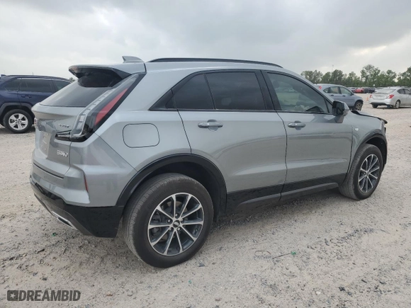 2025 Cadillac XT4 AWD Sport with VIN 1GYFZFR48SF115822, listed as a Copart auction lot 51958885 with 6,635 mi miles and Salvage Title. Bid and sale history available at carsss.com. Image 3.