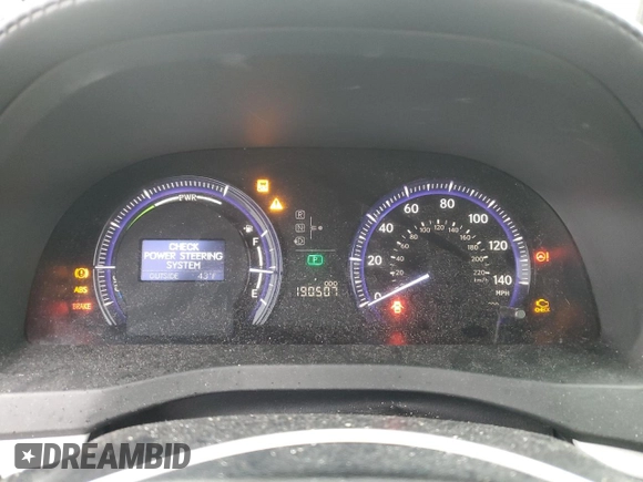 2012 Lexus HS with VIN JTHBB1BA5C2050768, listed as a Copart auction lot 85058274 with 190,507 mi miles and Salvage Title. Bid and sale history available at carsss.com. Image 9.