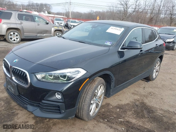 2019 BMW X2 xDrive28i with VIN WBXYJ5C52KEF82876, listed as a IAAI auction lot 41292641 with 46,774 mi miles. Bid and sale history available at carsss.com. Image 2.