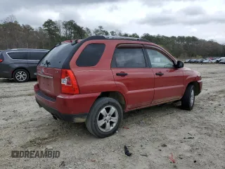 2009 Kia Sportage LX with VIN KNDJF724297627699, listed as a Copart auction lot 51596175 with 190,926 mi miles and Salvage Title. Bid and sale history available at carsss.com. Image 3.