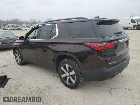 2022 Chevrolet Traverse LT Leather with VIN 1GNERHKW5NJ174425, listed as a Copart auction lot 45005575 with 0 mi miles and Salvage Title. Bid and sale history available at carsss.com. Image 2.