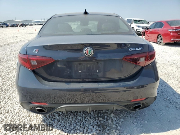 2019 Alfa Romeo Giulia Ti Sport with VIN ZARFAMBN6K7603610, listed as a Copart auction lot 74550354 with 46,722 mi miles and Salvage Title. Bid and sale history available at carsss.com. Image 6.
