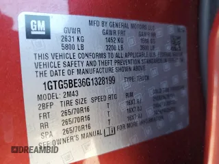 2016 GMC Canyon 2WD with VIN 1GTG5BE36G1328199, listed as a Copart auction lot 79128464 with 96,816 mi miles and Salvage Title. Bid and sale history available at carsss.com. Image 14.