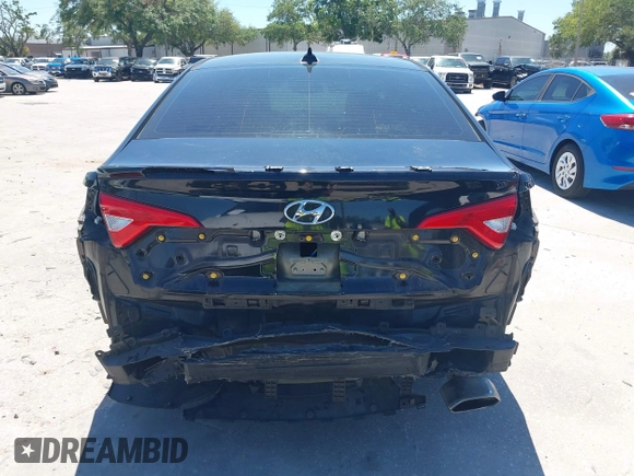 2016 Hyundai Sonata 2.4L with VIN 5NPE24AF7GH313389, listed as a IAAI auction lot 42049855 with 157,366 mi miles and . Bid and sale history available at carsss.com. Image 17.