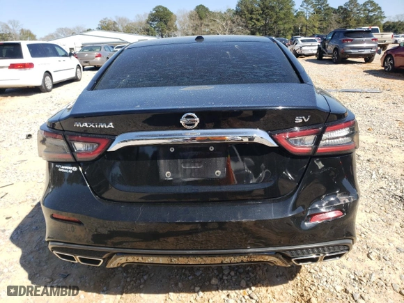 2019 Nissan Maxima SV with VIN 1N4AA6AV3KC369215, listed as a Copart auction lot 47754755 with 105,400 mi miles and Salvage Title. Bid and sale history available at carsss.com. Image 6.
