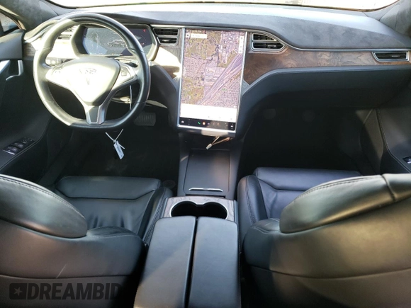 2017 Tesla Model S 100D with VIN 5YJSA1E22HF192735, listed as a Copart auction lot 88709355 with 100,039 mi miles and Salvage Title. Bid and sale history available at carsss.com. Image 8.