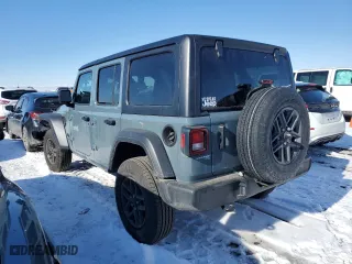 2024 Jeep Wrangler Sport with VIN 1C4PJXDG5RW315947, listed as a Copart auction lot 42799845 with 2,266 mi miles and Salvage Title. Bid and sale history available at carsss.com. Image 2.