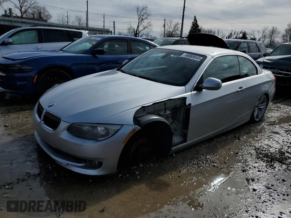 2011 BMW 3 Series 328i with VIN WBADW3C50BE538600, listed as a Copart auction lot 46969545 with 109,511 mi miles and Clean Title. Bid and sale history available at carsss.com. Image 1.