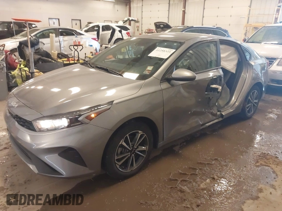 2023 Kia Forte LXS with VIN 3KPF24AD2PE627894, listed as a IAAI auction lot 41258331 with 18,482 mi miles. Bid and sale history available at carsss.com. Image 2.