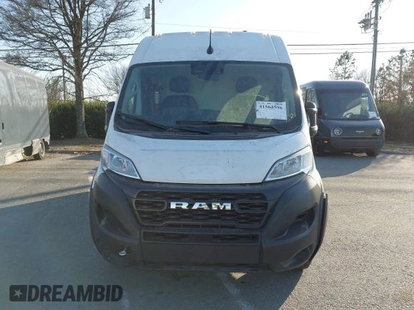 2023 Ram ProMaster Cargo with VIN 3C6MRVHGXPE509172, listed as a IAAI auction lot 41563596 with 67,348 mi miles. Bid and sale history available at carsss.com. Image 11.