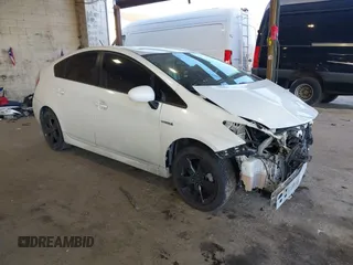 2013 Toyota Prius One with VIN JTDKN3DU7D1639372, listed as a IAAI auction lot 41351781 with 253,735 mi miles. Bid and sale history available at carsss.com. Image 1.