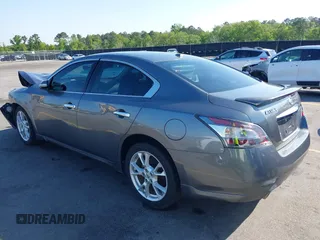 2014 Nissan Maxima S with VIN 1N4AA5AP9EC467259, listed as a IAAI auction lot 41998190 with 157,055 mi miles and . Bid and sale history available at DreamBid. Image 3.
