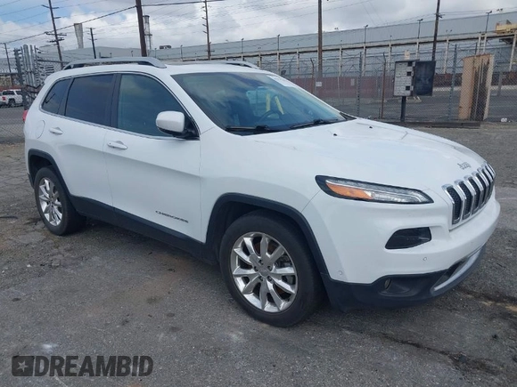 2014 Jeep Cherokee Limited with VIN 1C4PJLDS1EW217649, listed as a IAAI auction lot 41934101 with 135,781 mi miles. Bid and sale history available at carsss.com. Image 1.