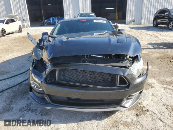 2015 Ford Mustang V6 with VIN 1FA6P8AM4F5347922, listed as a Copart auction lot 57309245 with 163,871 mi miles and Salvage title. Bid and sale history available at DreamBid. Image 5.