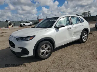 2024 Honda HR-V LX with VIN 3CZRZ1H34RM727051, listed as a Copart auction lot 44580075 with 15,573 mi miles and Salvage Title. Bid and sale history available at DreamBid. Image 1.