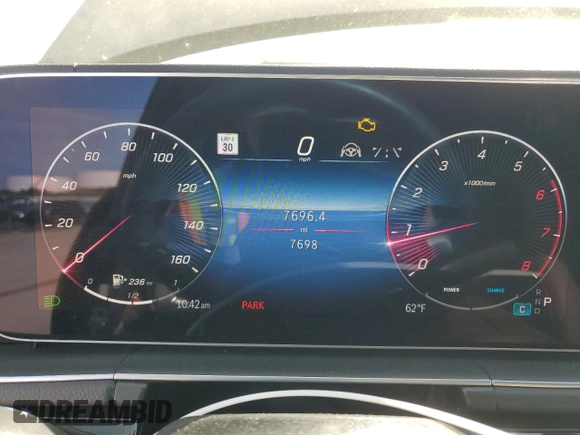 2024 Mercedes-Benz GLS 450 with VIN 4JGFF5KE6RB090122, listed as a Copart auction lot 50032695 with 7,698 mi miles and Salvage Title. Bid and sale history available at DreamBid. Image 9.