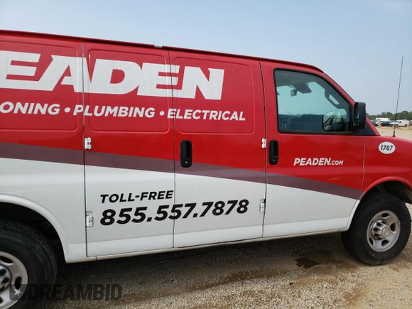 2021 Chevrolet Express Cargo with VIN 1GCWGAFP8M1311787, listed as a Copart auction lot 54471953 with 13,365 mi miles and Non repairable. Bid and sale history available at DreamBid. Image 11.